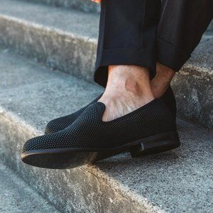 Duke + Dexter Pyramid Black Loafers, UK 8, Hand Made in England